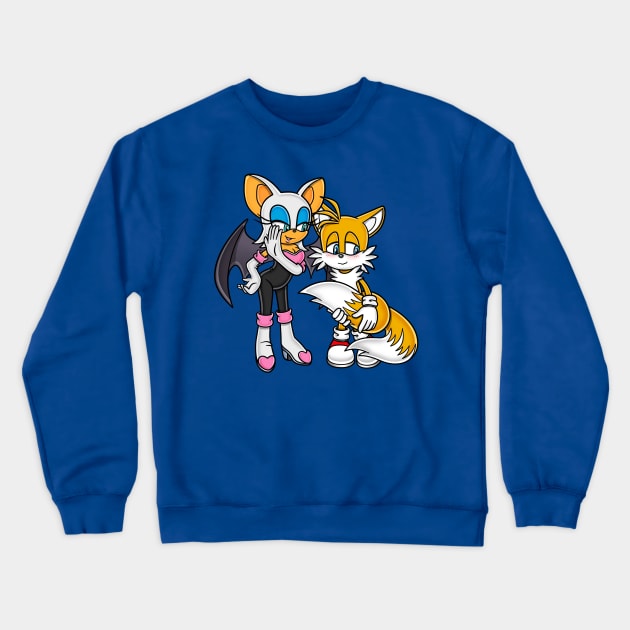 Tails' awkward crush Crewneck Sweatshirt by Zoryan Kvit